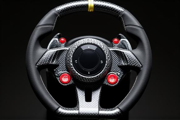 Volante motorsport con display integrato